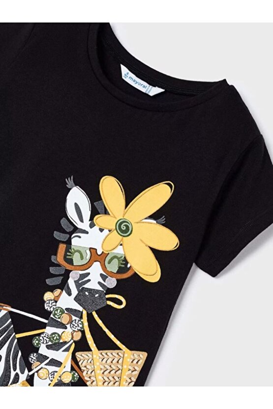 Kız Çocuk T-Shirt Siyah