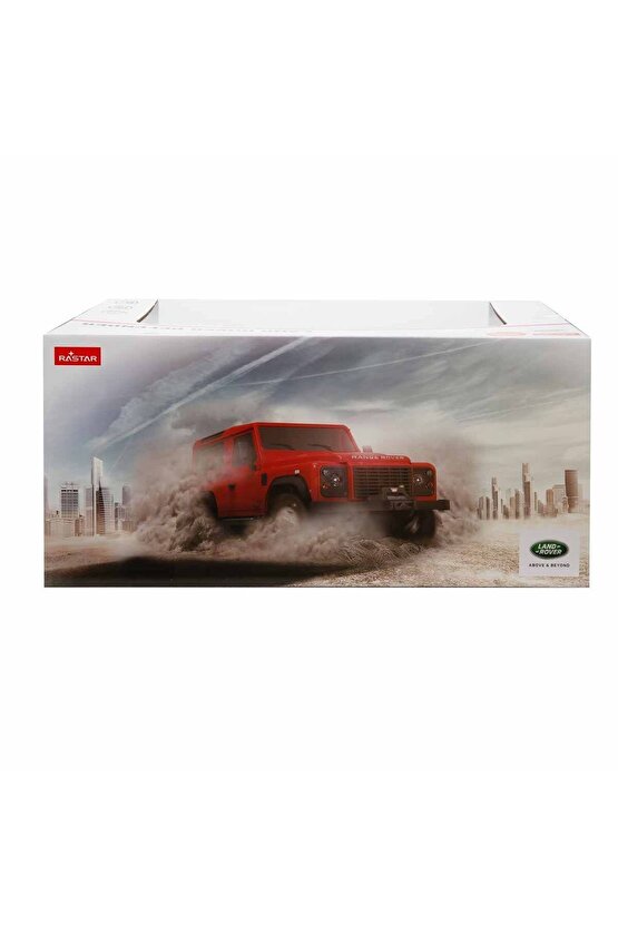 Rastar Land Rover Defender Uzaktan Kumandalı Araba Kırmızı - 1:14 Ölçekli Kumandalı Araba - RC Araç