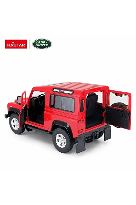 Rastar Land Rover Defender Uzaktan Kumandalı Araba Kırmızı - 1:14 Ölçekli Kumandalı Araba - RC Araç