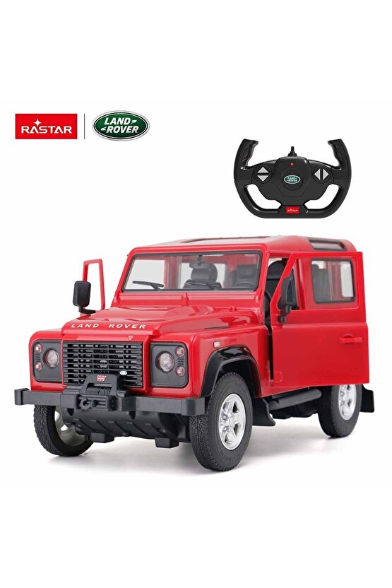 Rastar Land Rover Defender Uzaktan Kumandalı Araba Kırmızı - 1:14 Ölçekli Kumandalı Araba - RC Araç