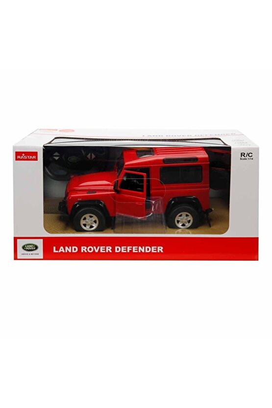 Rastar Land Rover Defender Uzaktan Kumandalı Araba Kırmızı - 1:14 Ölçekli Kumandalı Araba - RC Araç