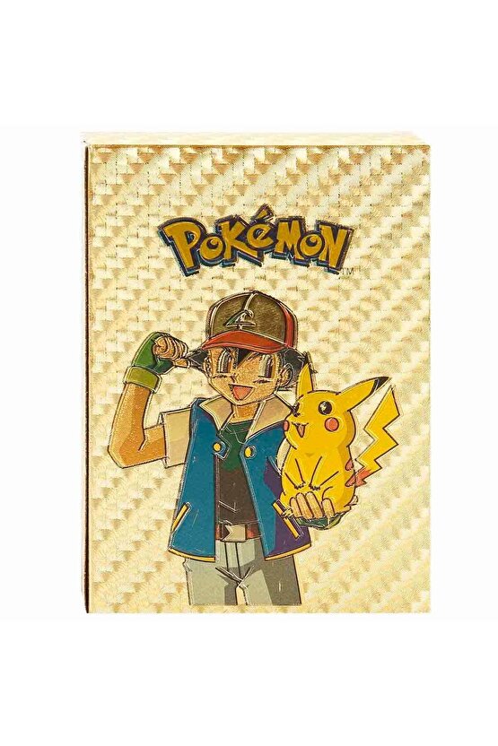 Lisanssız Pokemon Starter Cards Gold 55li Paket