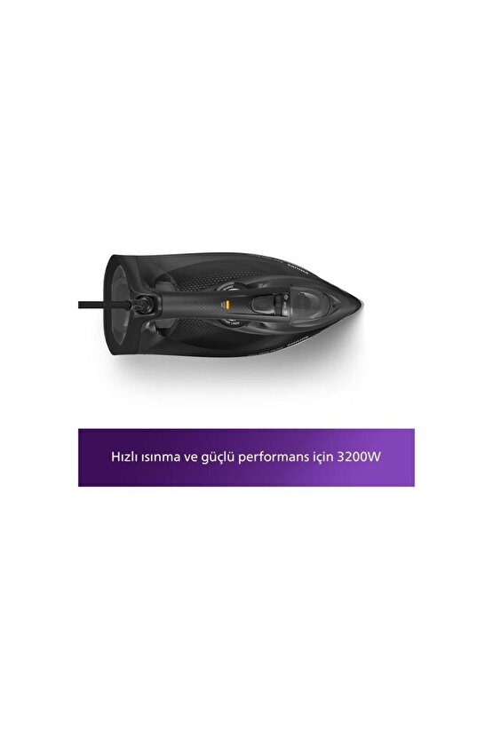 7500 Serisi Azur Buharlı Ütü 3200w, 55gdk Sürekli Buhar, 260 G Şok Buhar, Dst751180