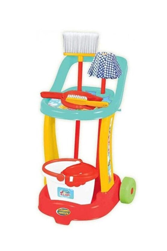 Candy Oyuncak Temizlik Arabası Candy Oyuncak Ütü Masası Eğitici Oyuncak Set