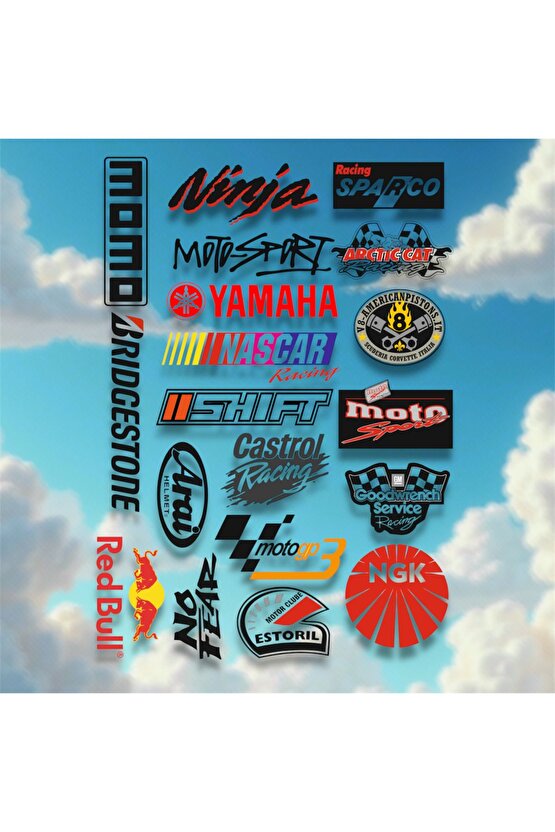 otosiklet sticker, yarış sticker, motor sticker seti, motoGP sticker, Yamaha sticker,