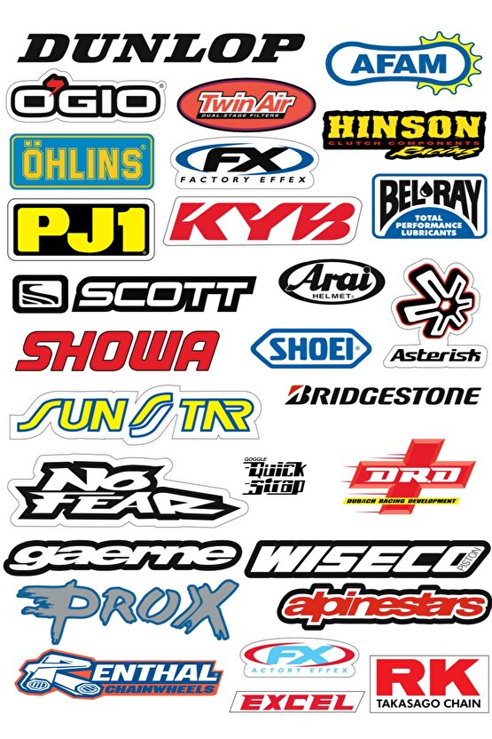 Motorsiklet sticker Kask sticker Scooter Sticker