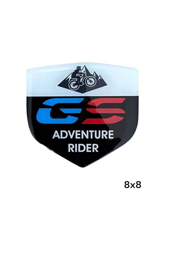 BMW GS ADVENTURE RIDER 8x8 CM ÖN SPERLİK MOTORSİKLET KASK DAMLA STİCKER