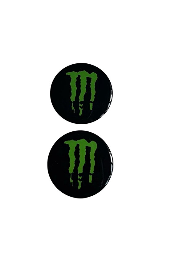 MONSTER 3 PHOENİX STİCKER UYUMLU  MONSTER DAMLA LOGO 5x5 CM 2 ADET