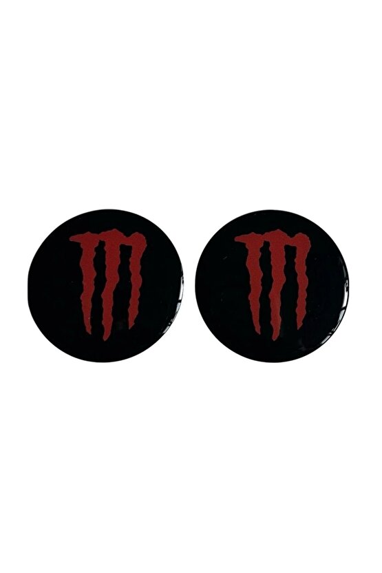 Monster Damla Sticker 3d 5x5 Cm 2 Adet