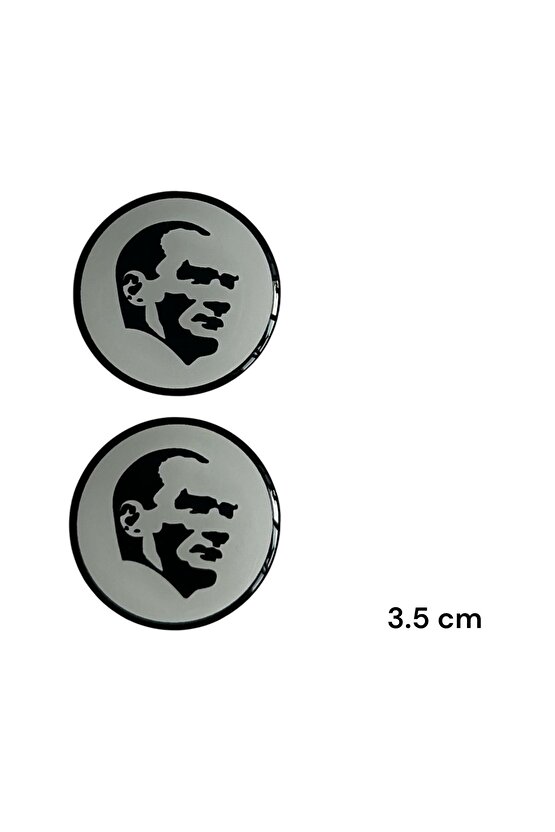 PHOENİX STİCKER MUSTAFA KEMAL ATATÜRK DAMLA LOGO 3.5x3.5 CM 2 ADET