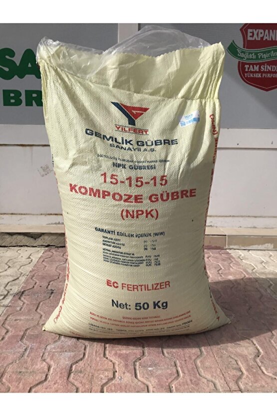15.15.15 Npk Taban Süper Kompoze Gübresi (3X15) - 10 Kg Tartılıp Başka Ambalajda Gönderilecektir
