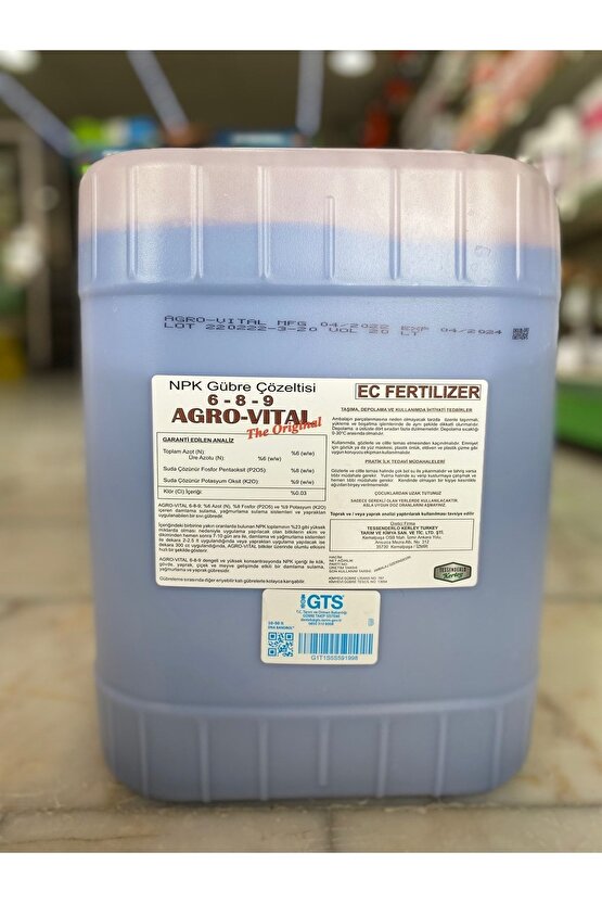 Tessenderlo Kerley 6-8-9 Npk 20lt
