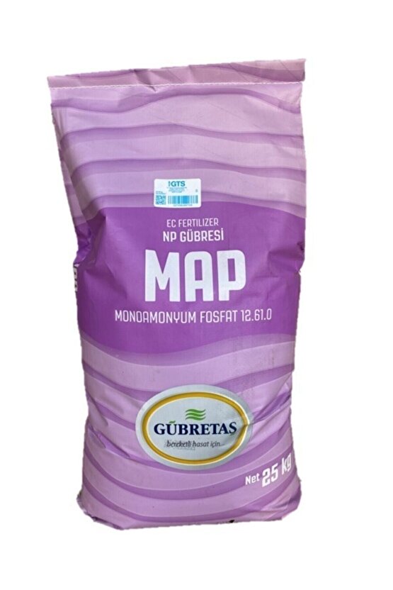 Map 12 61 0 Mono Amonyum Fosfat Yaprak Damla Sulama Azot Fosfor Gübre 25 kg