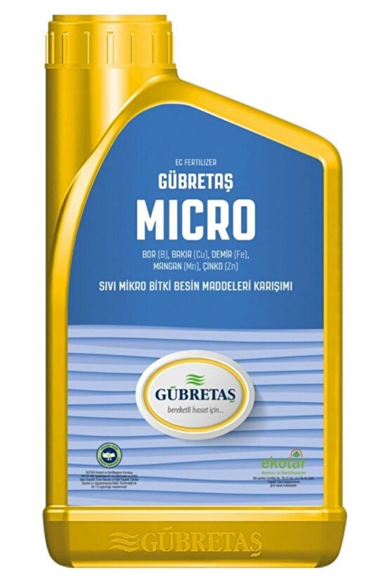 Micro Organik Sıvı Mikro Çiçek Bitki Besin Karışımı Bor Bakır Demir Mangan Çinko Gübre 1 Lt