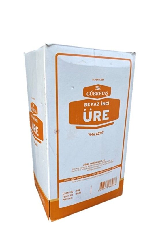 Beyaz Inci Üre % 46 N Azot Bahçe Çiçek Bitki Besini Gövde Geliştirici Üst Çim Gübresi 5 Kg