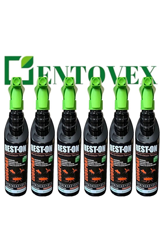 Rest-on 400 Ml Portakal Kokulu Sivrisinek,karasinek,tatarcık,kene,karınca,hamamböceği Ilacı 6 Adet