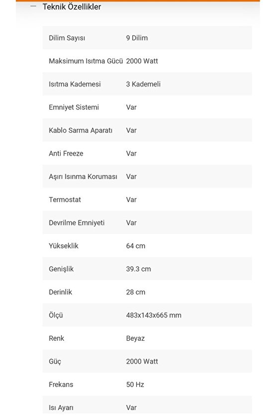 Uzaktan Kumandalı Dijital Yağlı Radyatör 9 Dilim 2000w