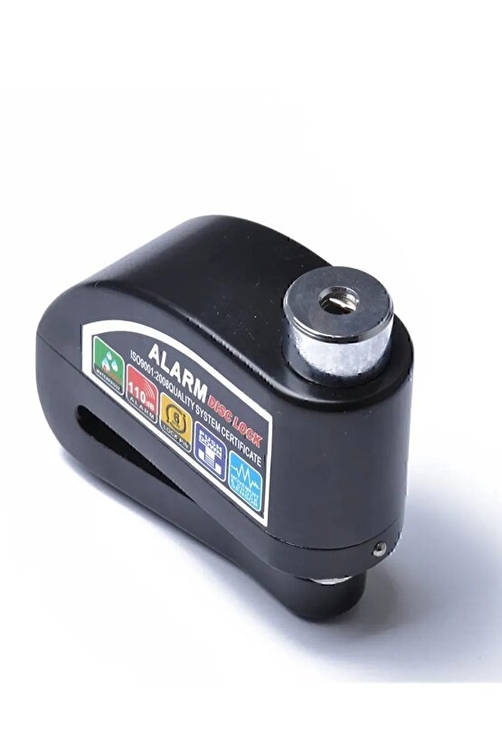 110 Db Siyah Motosiklet Alarmlı Disk Kilidi Hatırlatma Kablolu (SARI-SİYAH-YEŞİL-MAVİ-GRİ RENK)