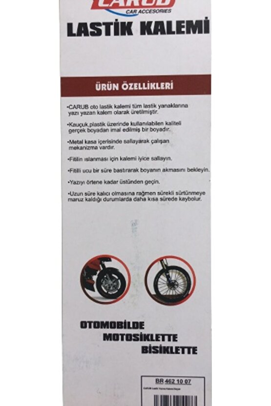 Lastikteki Yazıları Beyaz Renklendirme Lastik Kalemi Lastik Kalemi