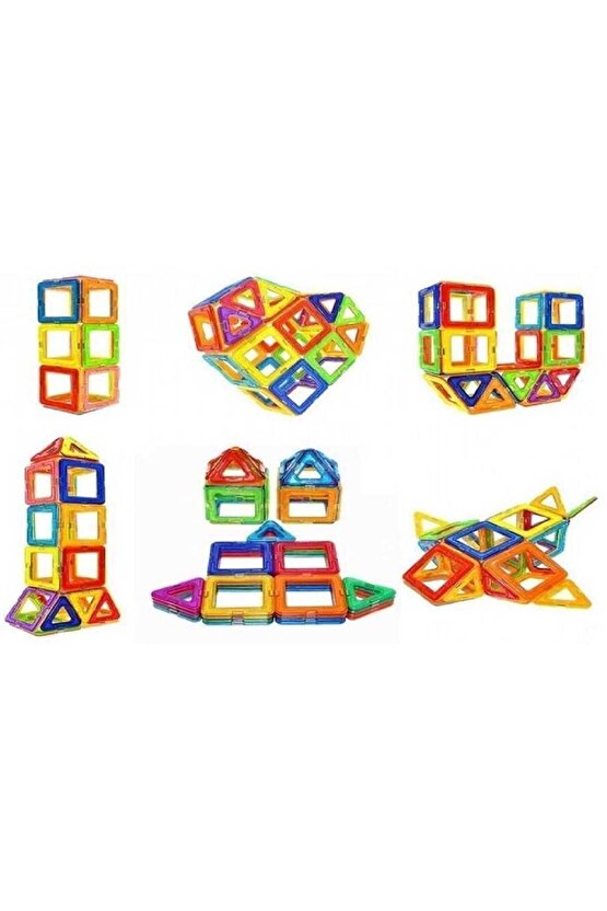 Original Magical Magnet 100 Parça - Orjinal Büyülü Mıknatıs - Mıknatıs Lego - Manyetik Lego Seti