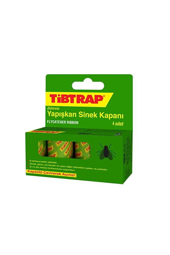 Tibtrap Yapışkan Sinek Kapanı 4 Lü - 1OL4404-3507