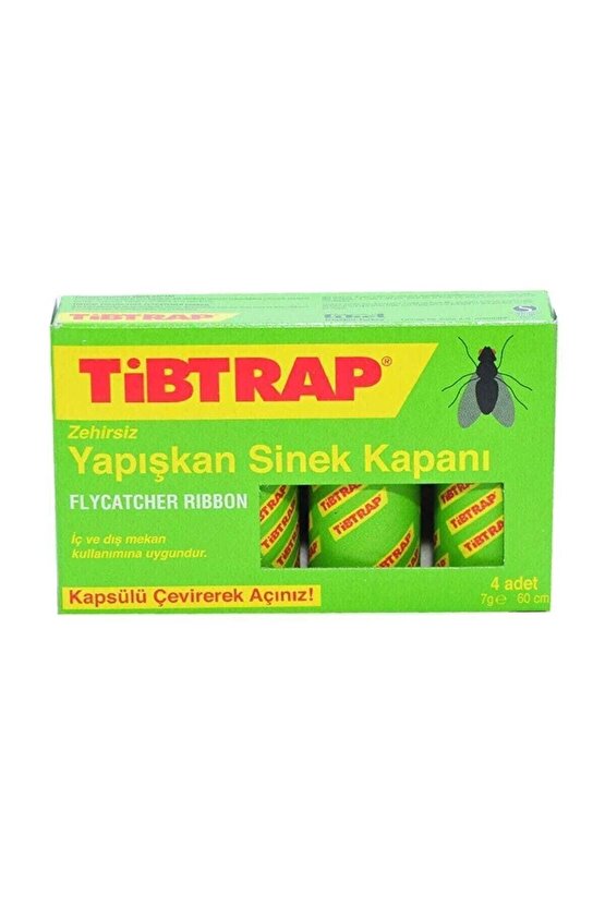 Tibtrap Yapışkan Sinek Kapanı 4 Lü - 1OL4404-3507
