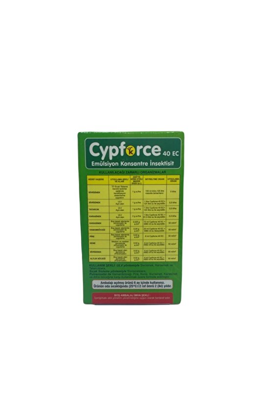 Cypforce 40 EC Tahtakurusu Karasinek Tatarcık Piren Kene Hamamböceği