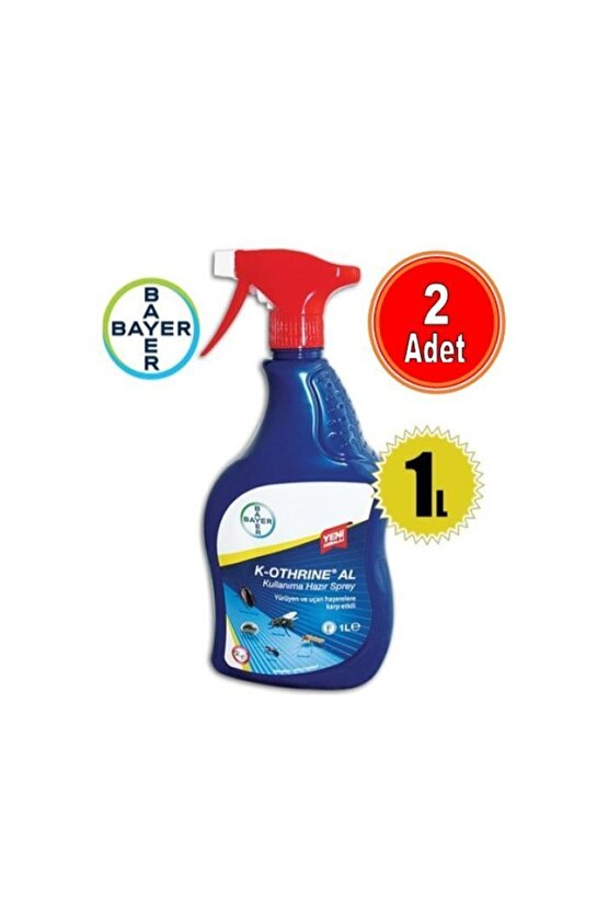 K-othrine Al 1 Lt. Sprey Genel Haşere Ilacı - 2 Adet