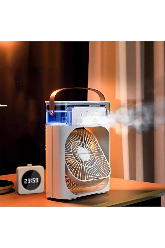 600 ML Portatif Buzlu Vantilatör Soğutucu Fan Taşınabilir Klima Mini Klima