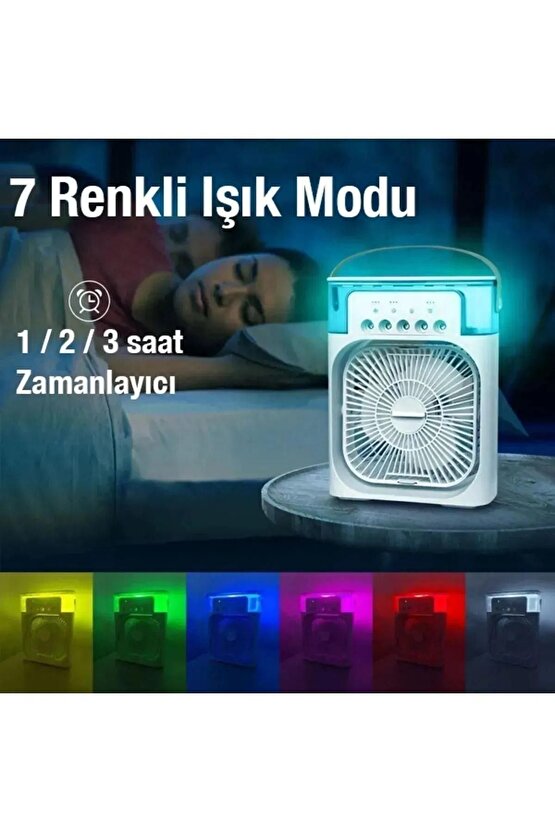 600 ML Portatif Buzlu Vantilatör Soğutucu Fan Taşınabilir Klima Mini Klima