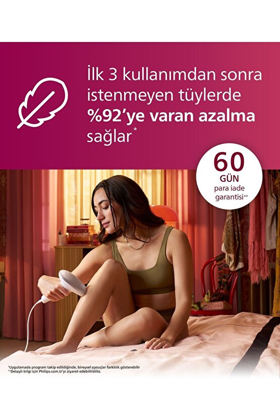 Sc199700 Lumea Lazer Epilasyon Ipl Tüy Alma Cihazı,çanta Hediyeli,ekstra Uzun Kablo