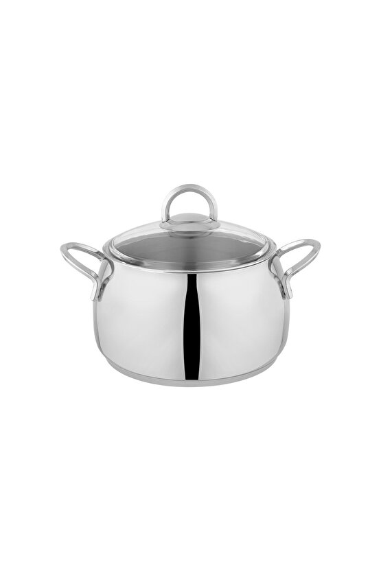 New Trendy Çelik Tencere Seti 8 Parça Inox
