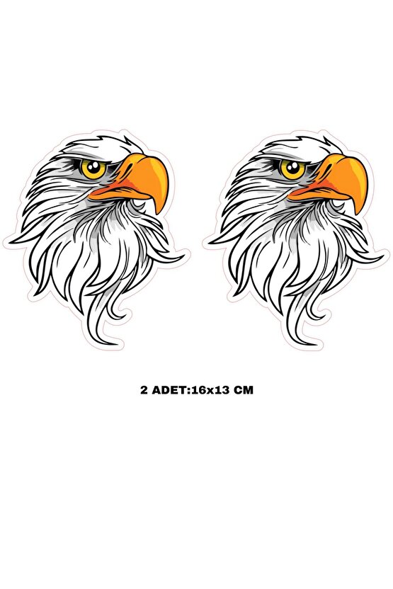 Kartal Sticker Çıkartma Motorsiklet Araba Leptop Dolap