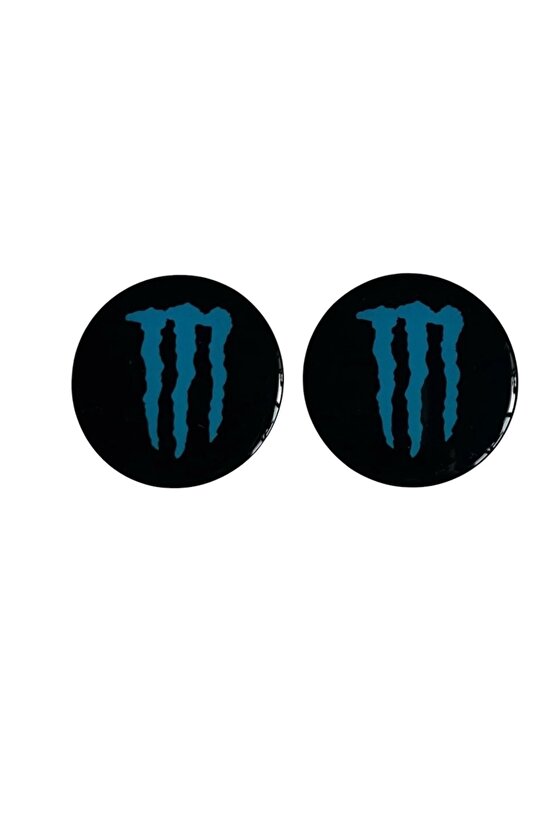 Monster Damla Sticker 3d 5x5 Cm 2 Adet