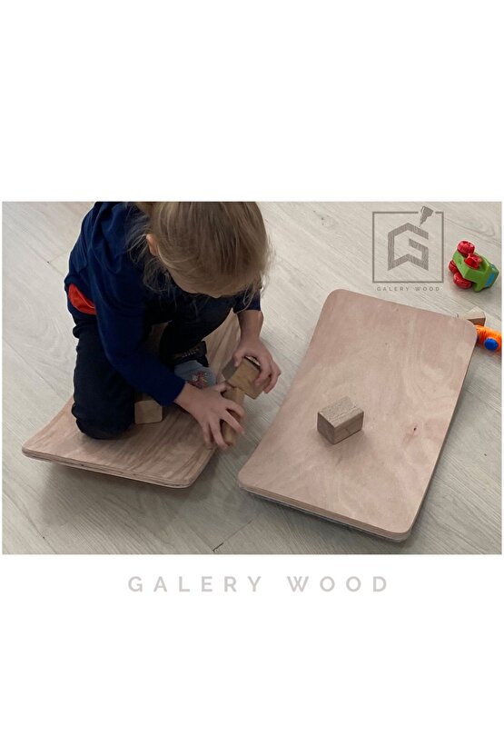 0-3 Yaş Denge  Denge Tahtası, Montessori Balance Board, Doğal Ahşap Çocuk Oyuncak, Spor Ekipmanı, M