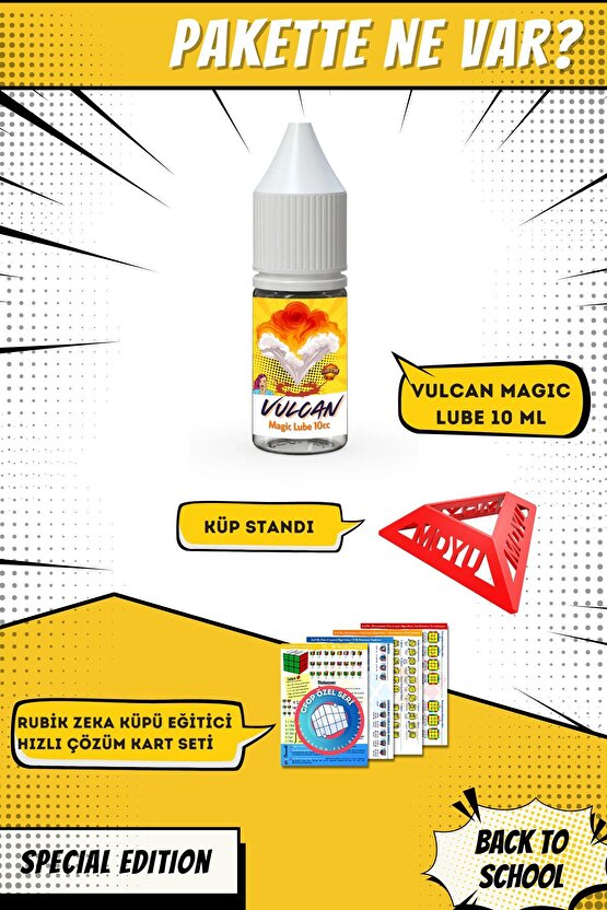 Vulcan No3 Profesyonel Rubik Küp Yağı Rubik Küp Lube Zeka Küpü Yağı Lube Lubricant Yağlayıcı 10 ml