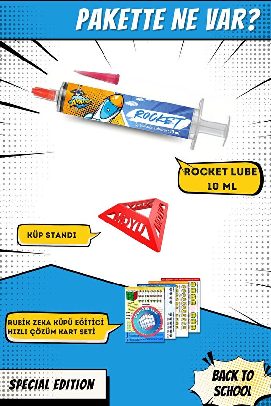 Rocket Weight 4 Rubik Küp Yağı - Rubik Küp Lube - Zeka Küpü Yağı Lube Lubricant Yağlayıcı 10 ML