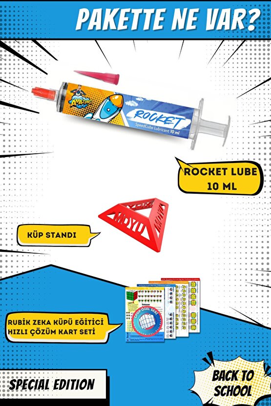 Rocket Weight 3 Rubik Küp Yağı - Rubik Küp Lube - Zeka Küpü Yağı Lube Lubricant Yağlayıcı 10 ml