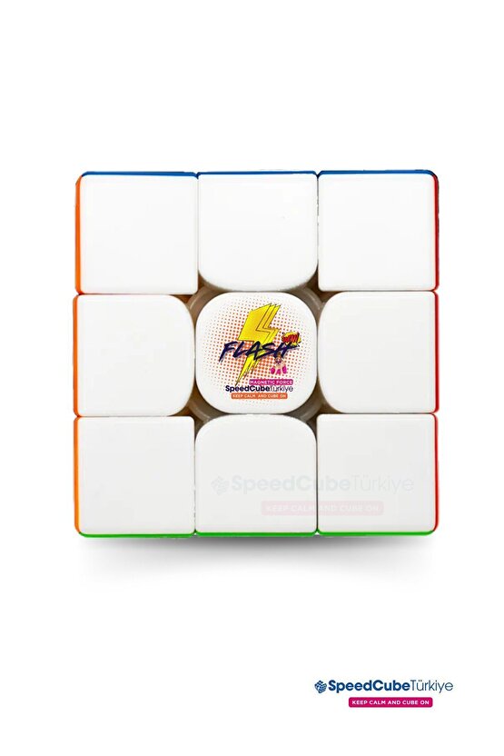 Flash 3x3 Profesyonel Manyetik Mıknatıslı Rubik Küp Akıl Küpü Zeka Küpü Speedcube Canlı Renkler