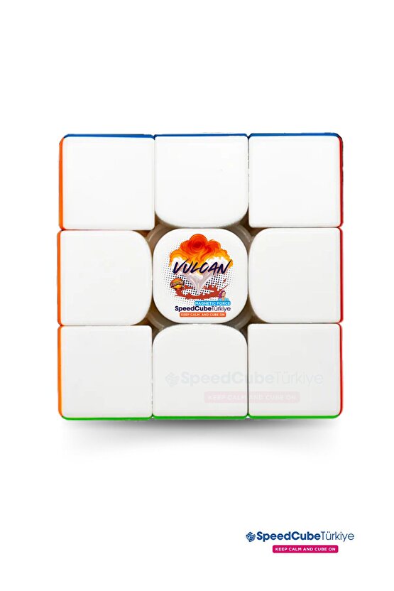 Magnetic Vulcan M 3x3 Profesyonel Manyetik Mıknatıslı Rubik Küp Akıl Küpü Zeka Küpü Speedcube
