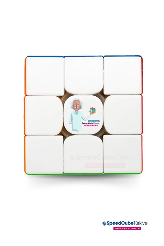 Genius 3x3 Profesyonel Manyetik Mıknatıslı Rubik Küp Akıl Küpü Zeka Küpü Speedcube Canlı Renkler