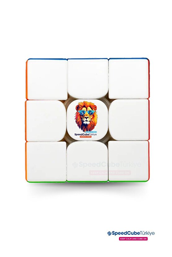 Lion King 3x3 Profesyonel Manyetik Mıknatıslı Rubik Küp Akıl Küpü Zeka Küpü Speedcube Canlı Renkler