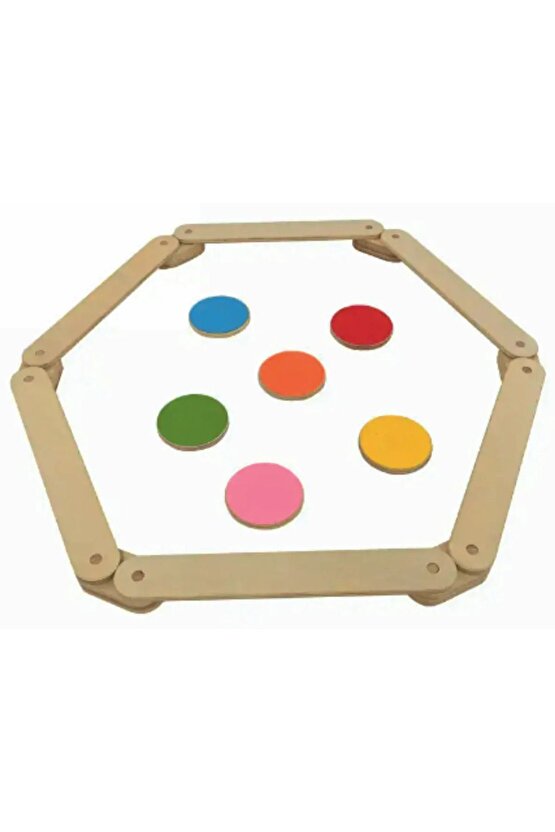 Montessori Ahşap Denge Kirişi, Denge Tahtası, Basamak Taşları, Aktivite Oyuncağı, Çocuk Oyuncak
