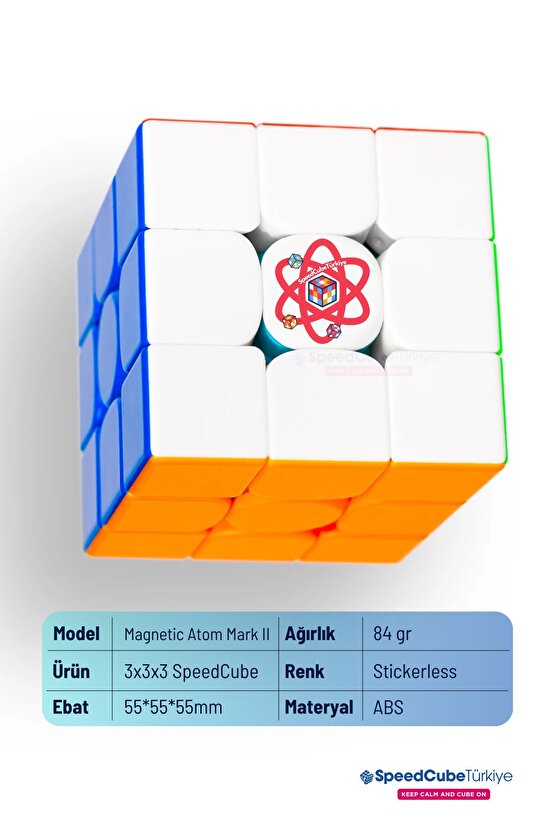 Magnetic Atomml Mark Ll 3x3 Profesyonel Mıknatıslı Manyetik Küp Akıl Zeka Küpü Speedcube