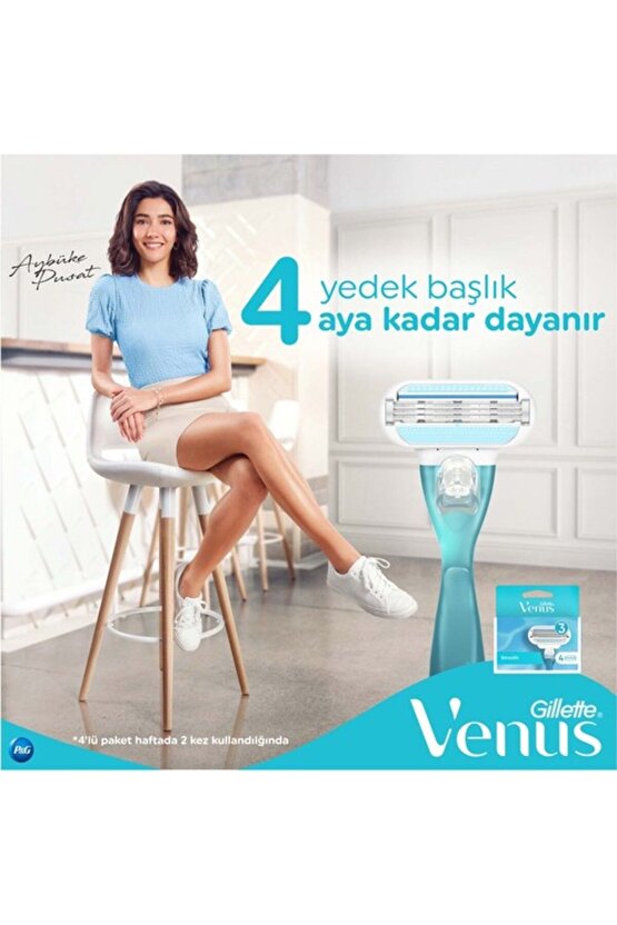 Yedek Kadın Tıraş Bıçağı 4lü