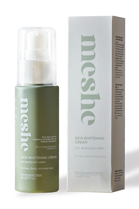 Cilt Beyazlatıcı Aydınlatıcı Glutatyonlu Leke Karşıtı Krem Kolajen, Niacinamide & Kojik Asitli 60 ml