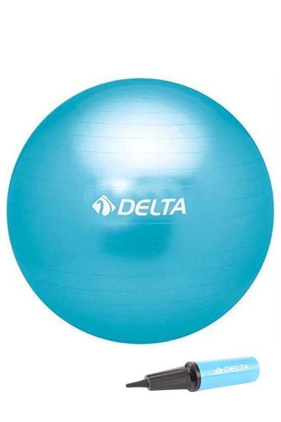 85 Cm Deluxe 180 Cm - 200 Cm Boy Aralığında Olanlar Için Uygun Mavi Pilates Topu Ve Pompa Seti