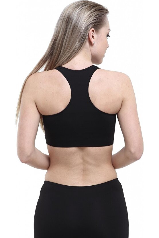 Kadın Siyah Modelli Şeritli Badili Şortlu Bikini Takımı