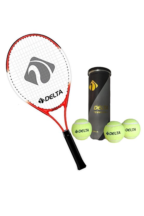 Max Joys 21 İnç Çocuk Tenis Raketi + Çantası + Vakumlu Tüpte 3 Adet Tenis Maç Topu Seti