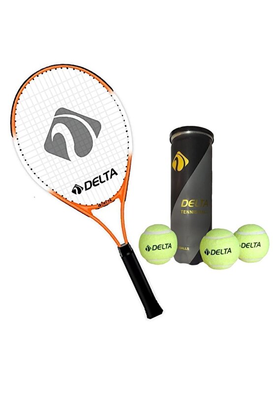 Max Joys 23 İnç Çocuk Tenis Raketi + Çantası + Vakumlu Tüpte 3 Adet Tenis Maç Topu Seti